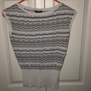 White House Black Market sleeveless sweater top